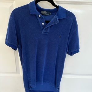 Men’s polo shirt, size small, blue